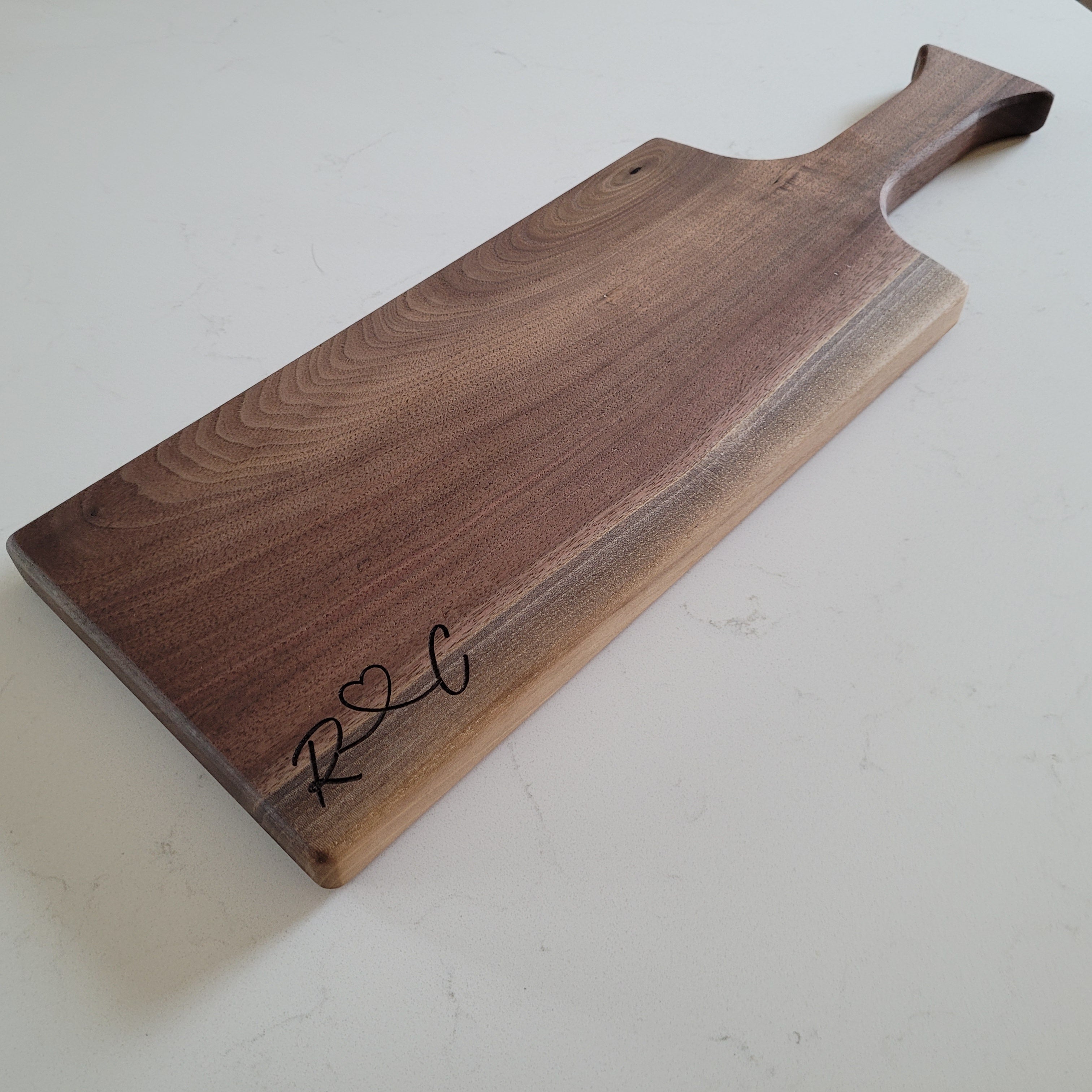 Custom, handmade charcuterie board with black walnut and food grade hotsell epoxy