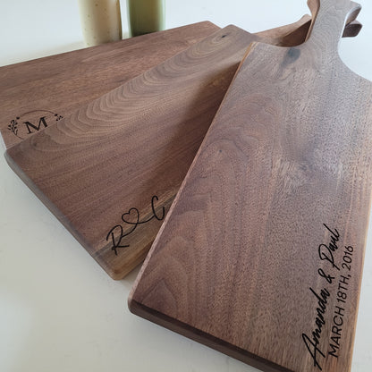 Custom Walnut Charcuterie Board